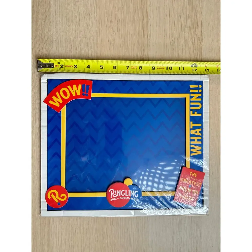 Limited Ringling Brothers Blue and Multicolor Picture Frame - New
